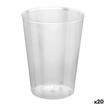 Set med återanvändbara glas Algon Cider Transparent 10 Delar 480 ml (20 antal)