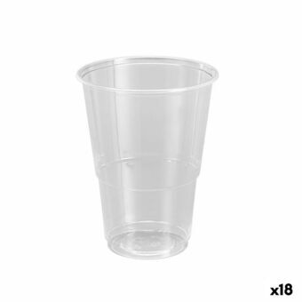Set med återanvändbara glas Algon Plast Transparent 12 Delar 500 ml (18 antal)