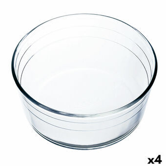 Ugnsform Ô Cuisine Ocuisine Vidrio Soufflé Transparent Glas 22 x 22 x 10 cm (4 antal)