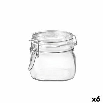 Behållare för matkonservering Bormioli Rocco Fido Transparent Glas (500 ml) (6 antal)