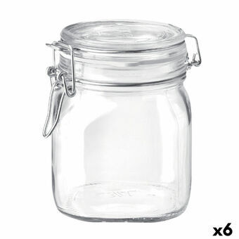 Behållare för matkonservering Bormioli Rocco Fido Transparent Glas (75 cl) (6 antal)