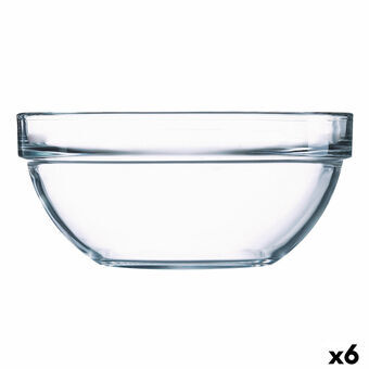 Skål Luminarc Transparent Glas Ø 17 cm (6 antal)
