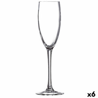 Champagneglas Ebro Transparent Glas (160 ml) (6 antal)