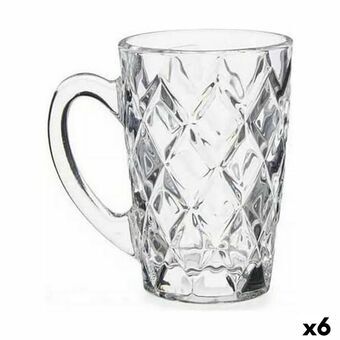 Koppar Diamant Transparent Glas (110 ml) (6 antal)
