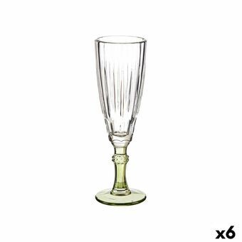 Champagneglas Exotic Glas Grön 6 antal (170 ml)