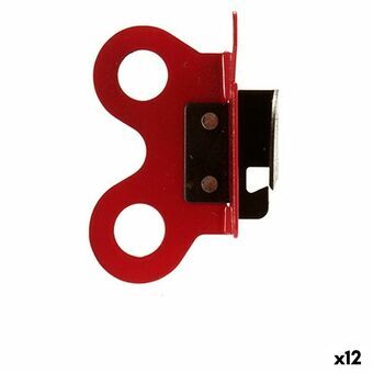 Konservöppnare Röd Svart Stål (5 x 6,7 x 2,5 cm) (12 antal)