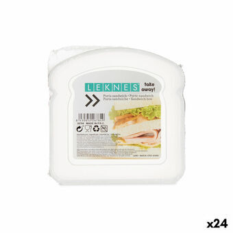 Smörgåslåda Transparent Plast 12 x 4 x 12 cm (24 antal)
