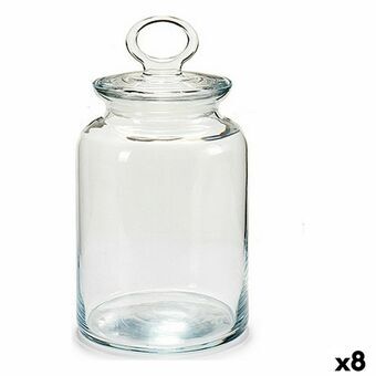 Burk Kitchen 11,5 x 17,5 x 11,5 cm Transparent Silikon Glas 1 L (8 antal)