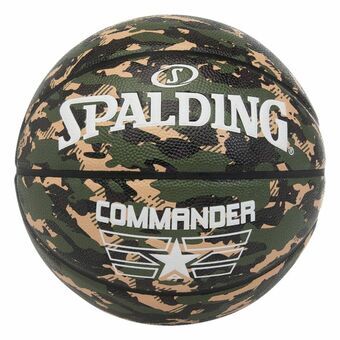 Basketboll Spalding Commander Camo 7 Grön