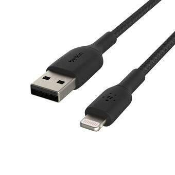 Kabel USB till Lightning Belkin CAA002BT1MBK 1 m