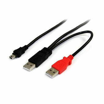 USB 2.0 A till Mini USB B Kabel Startech USB2HABMY6           Röd Svart