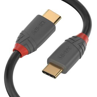 USB-C-kabel LINDY 36871 1 m Svart