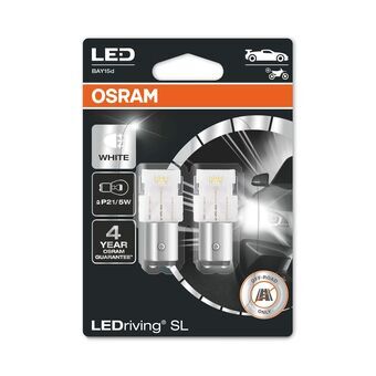 Glödlampa för bil Osram OS7528DWP-02B 145 Lm 2 W 12 V 6000 K BAY15D