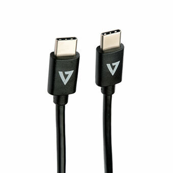 Kabel USB C V7 V7USB2C-1M           Svart