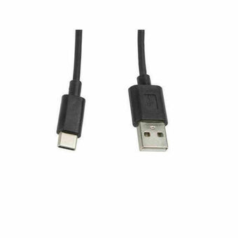 USB A 2.0 till USB C Kabel Lanberg CA-USBO-10CC-0010-BK Svart Multicolour 1 m