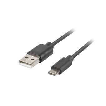Kabel Micro USB Lanberg CA-USBM-20CU-0010-BK Svart 1 m