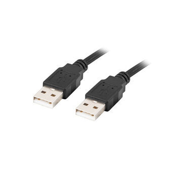 USB-kabel Lanberg CA-USBA-20CU-0010-BK Svart 1 m