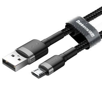 USB-kabel till mikro-USB Baseus CAMKLF-BG1 Vit Svart 1 m