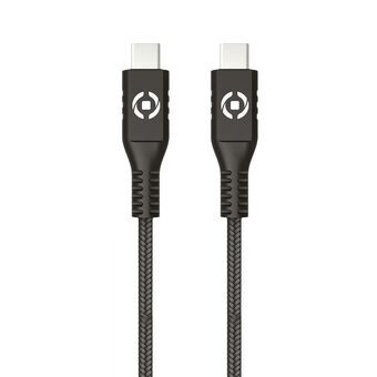 USB-C-kabel Celly PL2MUSBCUSBC 2 m Svart