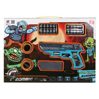 Playset Zombie Shot Pistol med Pilar Blå (43 x 30 cm)