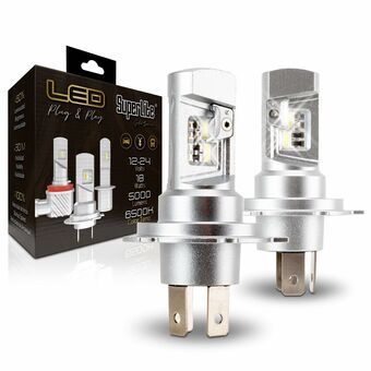 Halogen LED-konverteringssats Superlite Gold H4 18 W LED