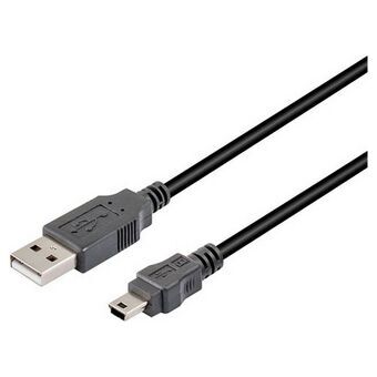 USB till Mini USB Kabel TM Electron Svart