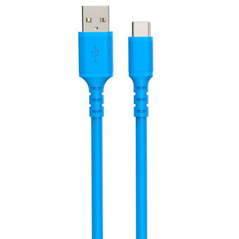 USB A till USB-C Kabel DCU Blå 1 m