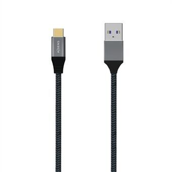 USB-C-kabel till USB Aisens A107-0631 Grå 1 m