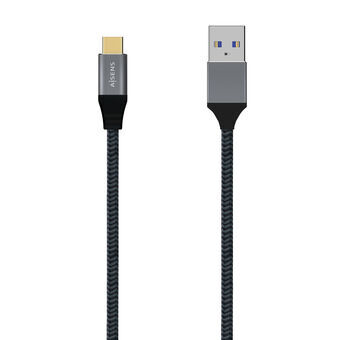USB A till USB C Kabel Aisens A107-0632 1,5 m Grå