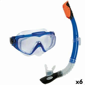 Snorkel och cyklop Intex Aqua Pro Blå