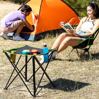 Hopfällbart Campingbord i Textil med Fodral Cafolby InnovaGoods