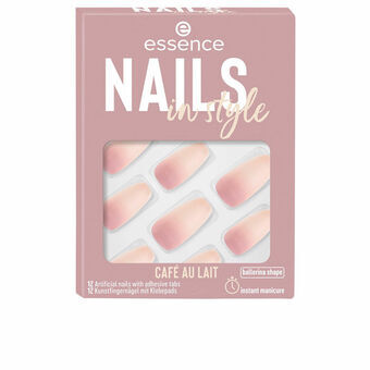 Lösnaglar Essence Nails In Style Självhäftande Återanvändningsbar Nº 16 Café au lait (12 antal)