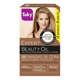 Hårborttagningsvax ansikte Beauty Oil Taky (20 pcs) (20 antal) (12 antal)