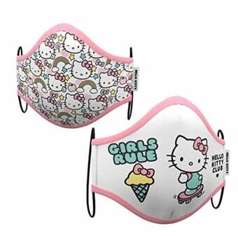 Återanvändbart Hygieniskt Munskydd av Tyg Hello Kitty Premium 10-12 år