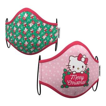 Hygienisk ansiktsmask My Other Me Hello Kitty Rosa Barn (2 uds) (3-5 years)