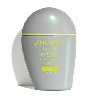 Solskydd med färg Shiseido WetForce Quick Dry Sports Light SPF50+ Ljus ton Spf 50 Light (30 ml)