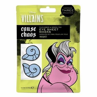 Ansiktsmask för ögonområdet Mad Beauty Disney Villains Ursula (6 x 5 ml)