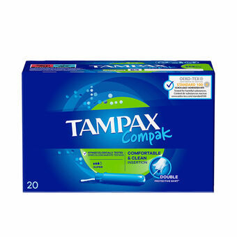 Supertamponger Tampax Compak 20 antal