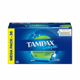 Supertamponger Tampax Compak 36 antal