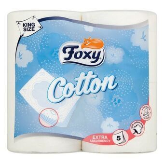 Toalettrulle Cotton Foxy Cotton (4 uds)