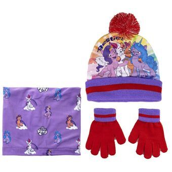 Hat, Gloves and Neck Warmer My Little Pony 3 Delar Lila