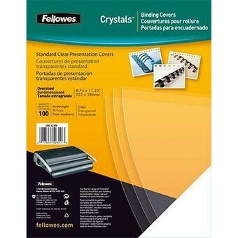 Bindande omslag Fellowes Crystals Transparent PVC A4 (100 antal)