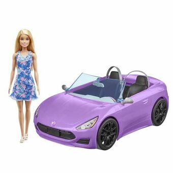 Docka Barbie And Her Purple Convertible