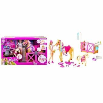Leksakspaket Barbie Toilettage des Chevaux Plast