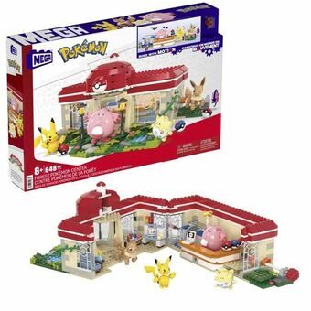 Konstruktionssats Pokémon Mega Construx - Forest Pokémon Center 648 Delar