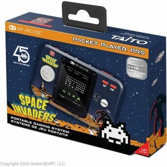 Bärbar spelkonsol My Arcade Pocket Player PRO - Space Invaders Retro Games