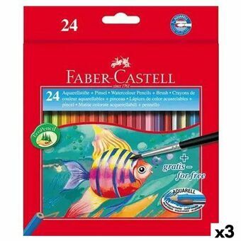 Akvarellpennor Faber-Castell Multicolour (3 antal)
