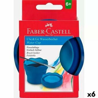 Glas Faber-Castell Clic & Go Hopfällbar Blå (6 antal)