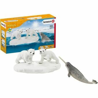 Set med vilda djur Schleich Polar Bear Slide + 3 år