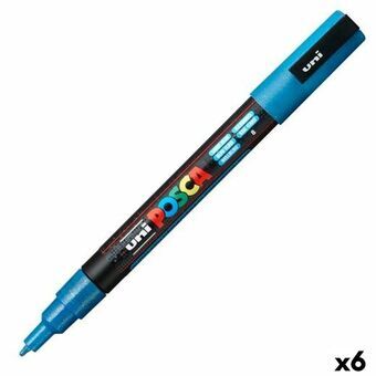 Markör POSCA PC-3ML Blå Ljusblå (6 antal)